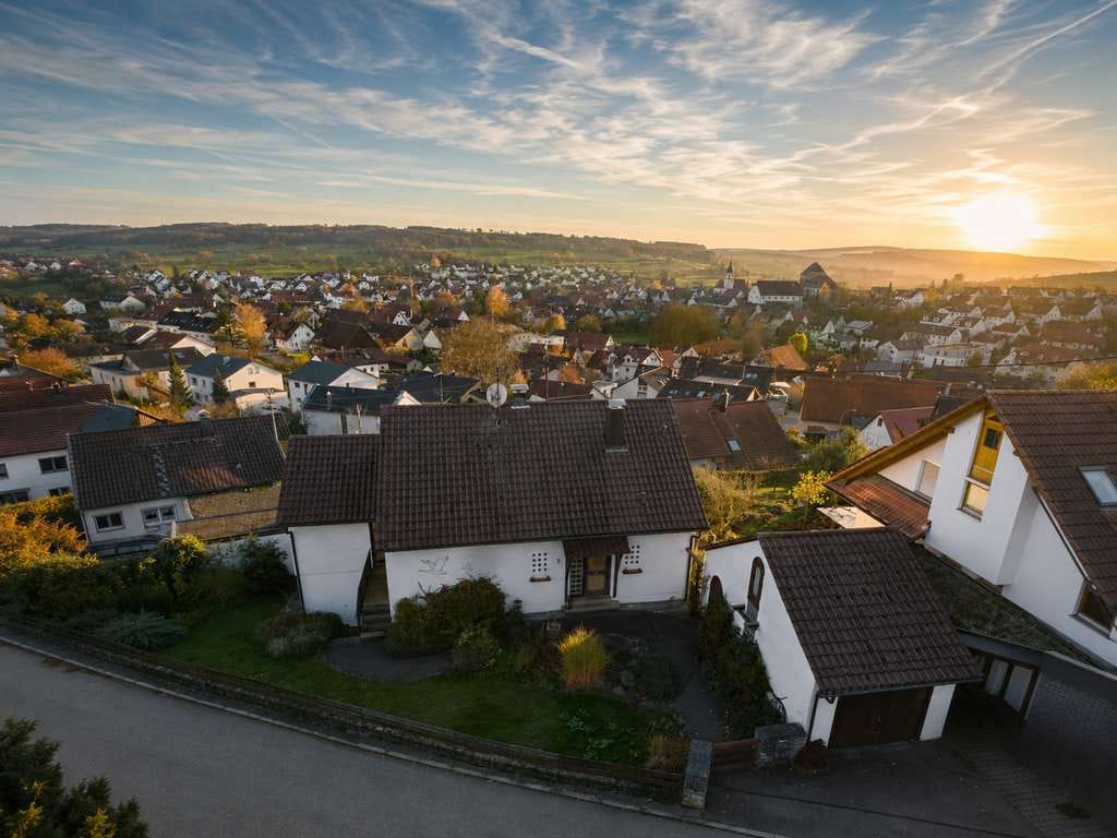 Immobilie in Heimsheim - Freistehendes Zweifamilienhaus mit Garten, großer Terrasse und Ausblick über Heimsheim - Bild 0