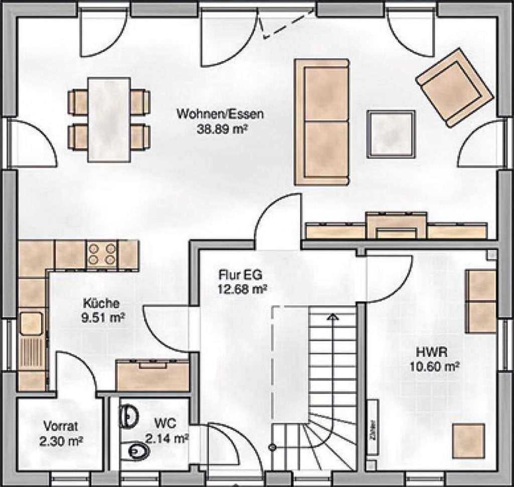 Immobilie in Obing - Modern wohnen leicht gemacht: Einfamilienhaus „Trento“ inklusive Grundstück - Bild 4