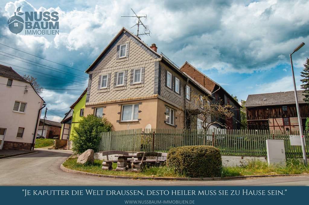 Immobilie in Leutenberg - Charmantes Bauernhaus mit großer Scheune, Innenhof und traumhaftem Garten in Leutenberg | Munschwitz - Bild 0