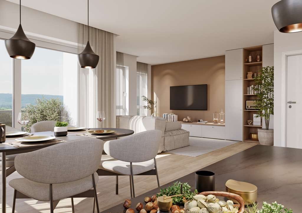 Immobilie in Neckartailfingen - Großzügige 3-Zimmerwohnung mit Balkon und Gartenanteil - Bild 2