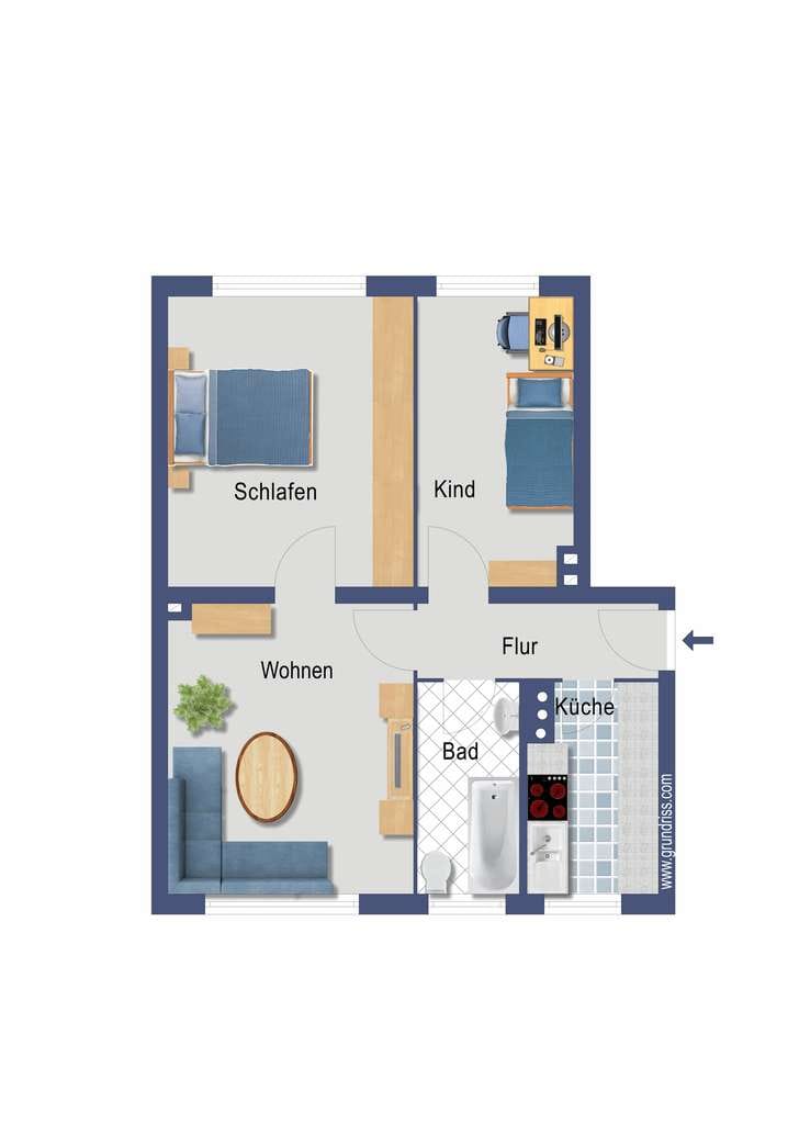 Immobilie in Uetersen - Kapitalanlage! Vermietete 2,5-Zimmer-Wohnung in Rosenstadt Uetersen bei Hamburg - Bild 1