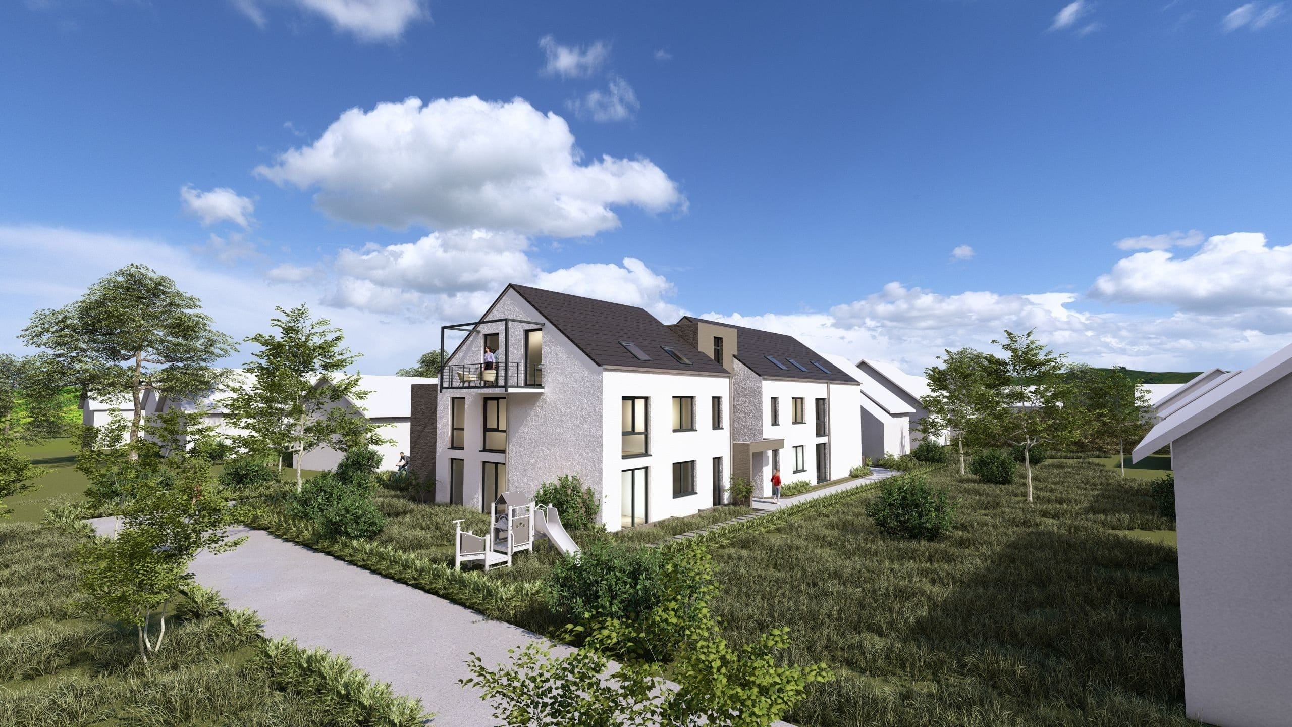 Immobilie in Dettingen unter Teck - -wohnen mit teckblick-  NEUBAU 3,5 Zimmer EG-Wohnung mit schönem Ausblick - Bild 0