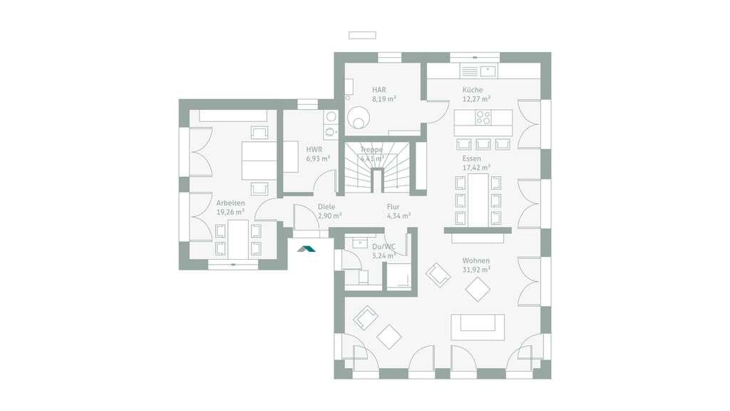 Immobilie in Merxheim - Massives Einfamilienhaus  mit Büroanbau von Einsteinhaus inkl. der Grunderwerbsteuer. - Bild 3