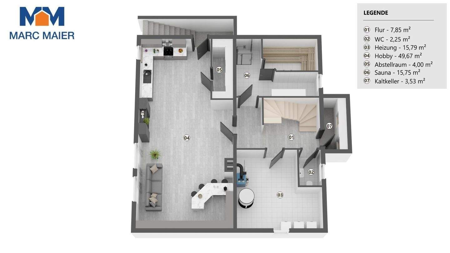 Immobilie in Wallhausen - Gepflegtes 1-2 Familienhaus inkl. Doppelgarage in ruhiger & familienfreundlicher Lage in Wallhausen - Bild 3