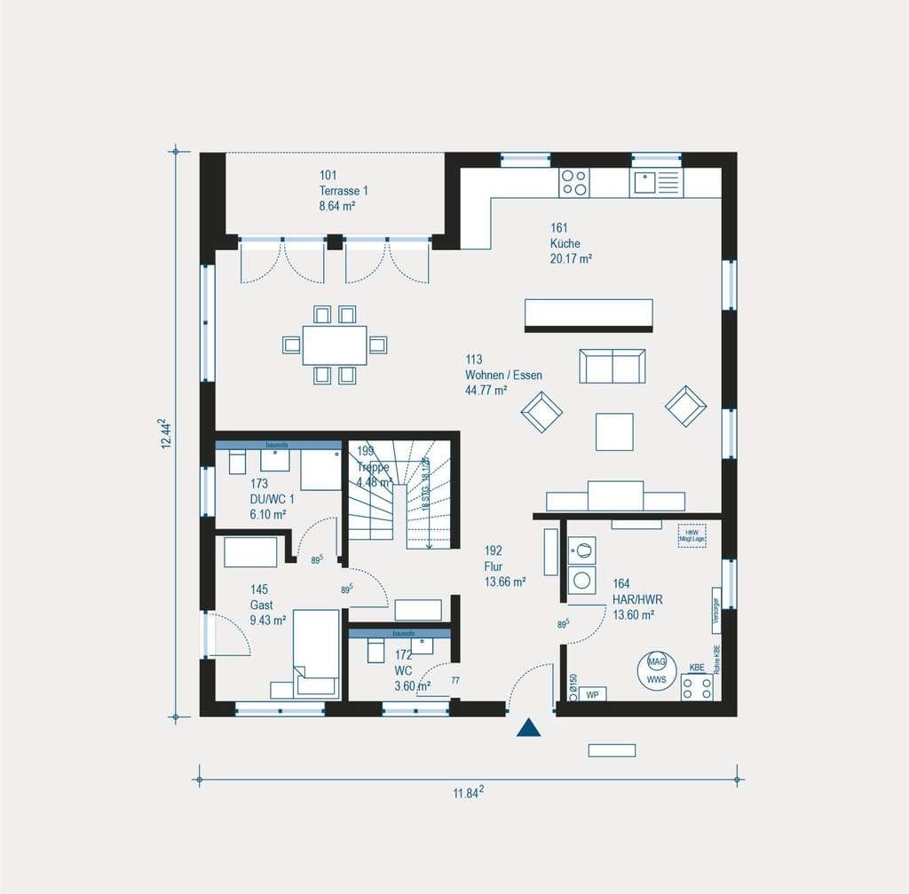 Immobilie in Niedersohren - 🔥 Traumhaus, bezahlbar, elegant: allkauf City Villa #City_Villa_4V2 - Bild 1