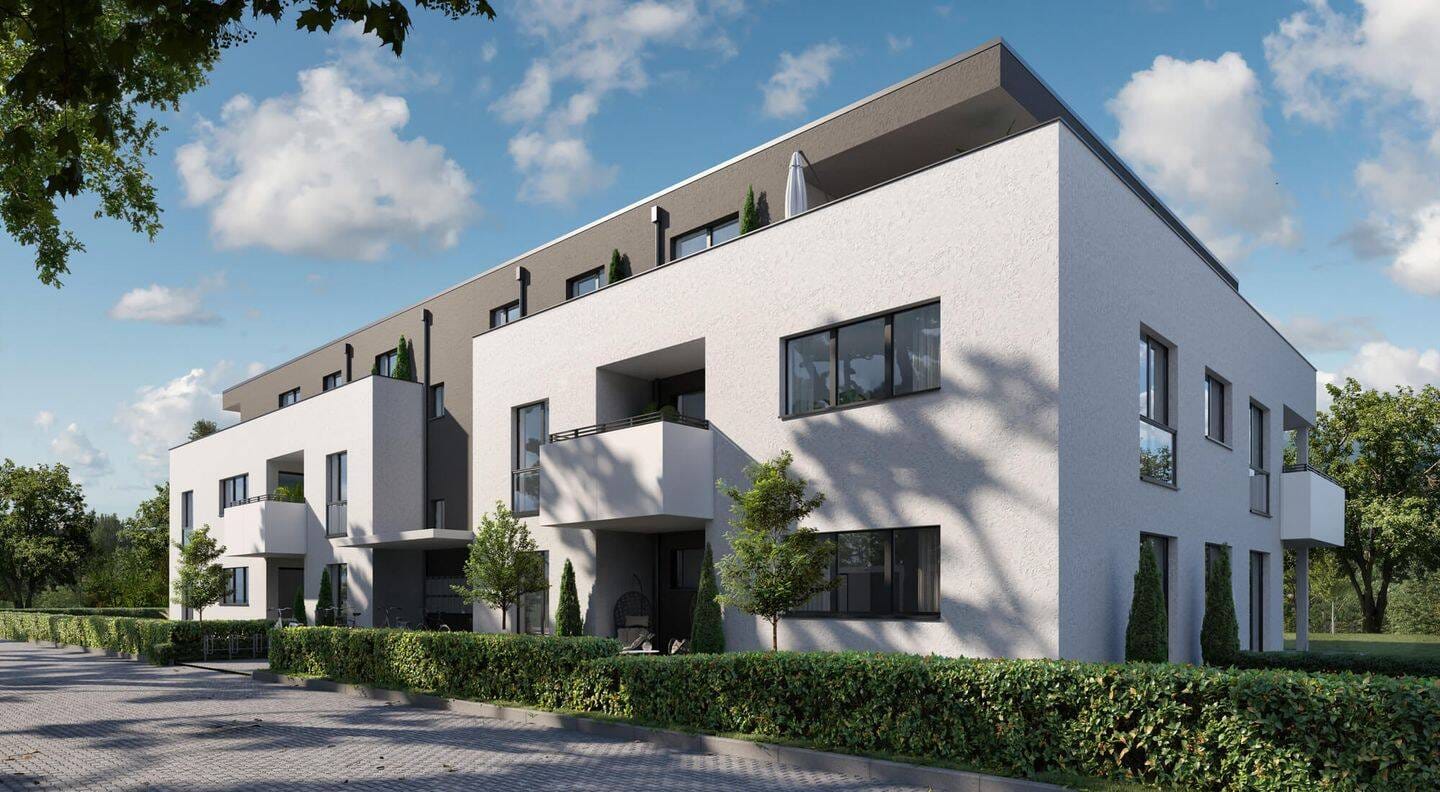 Immobilie in Poxdorf - Neubau 2-Zimmerwohnung mit Gartenanteil und Süd/West Terrasse - Bild 1