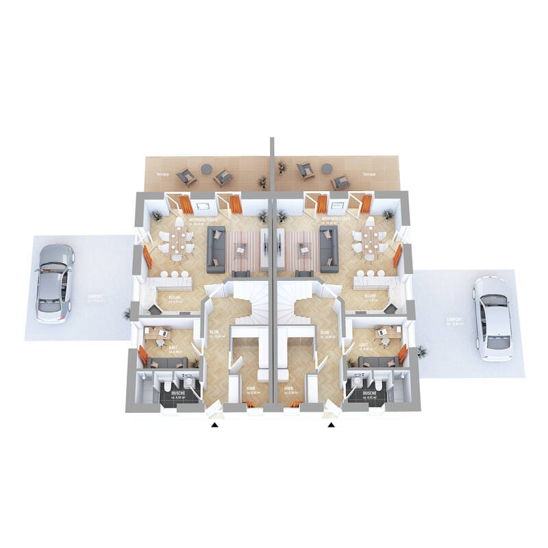 Immobilie in Artlenburg - Exklusive Neubau-Doppelhaushälfte in Artlenburg - Bild 3