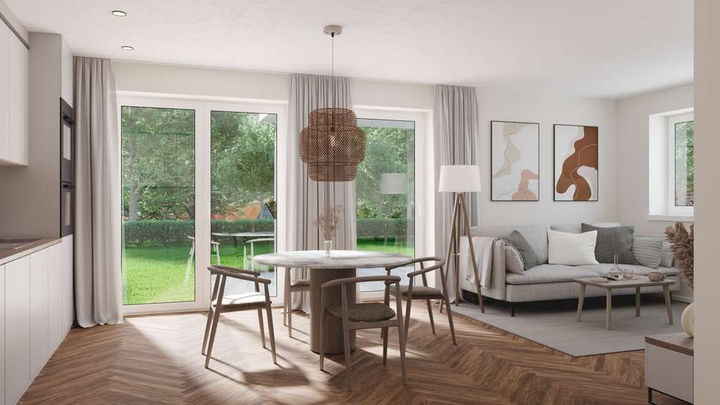 Immobilie in Wain - Energieeffizient & barrierefrei! Moderne Erdgeschosswohnung mit schönem Garten  - Bild 2