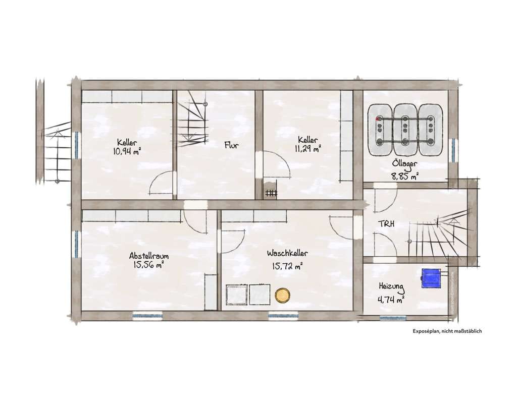 Immobilie in Epfendorf - Familienhaus mit 2 Wohnungen.
7 Zimmer. 183 m². Traum-Ausblick.
3 Garagen. Herrliches Grundstück. - Bild 3