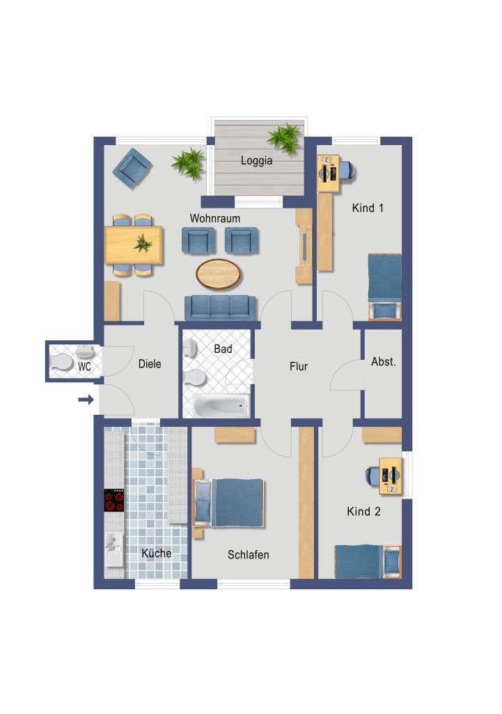 Immobilie in Mettmann - GUT VERMIETETE 4 ZIMMER WOHNUNG MIT GROSSEM BALKON! - Bild 1
