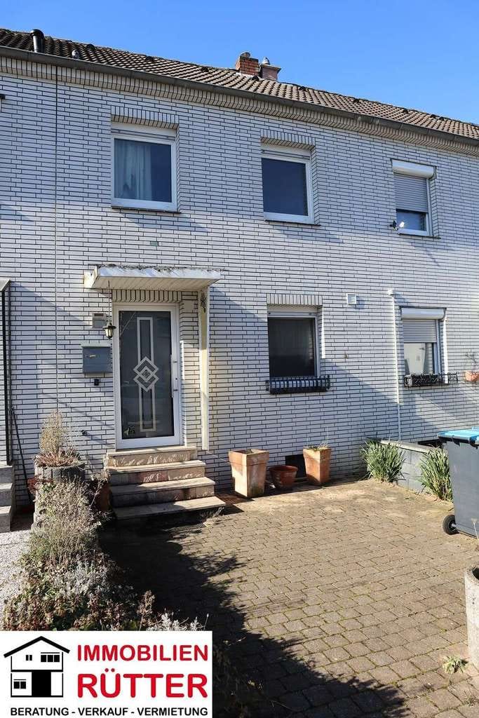Immobilie in Kamp-Lintfort - Kamp-Lintfort Zentrum, RMH 4,5 Zi, ca. 93 m² Wfl, ca. 237 m² Gstk, Keller, Terrasse, Garten, Brunnen - Bild 1