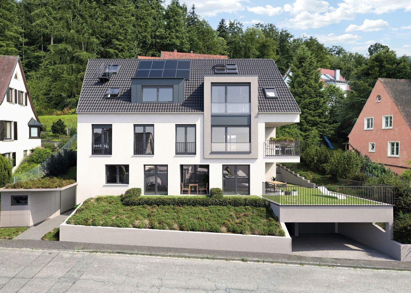 Immobilie in Merzhausen - Exklusive Gartenwohnung, 2-Zimmer, großzügiger Privatgarten und Panoramablick über Freiburg. - Bild 2