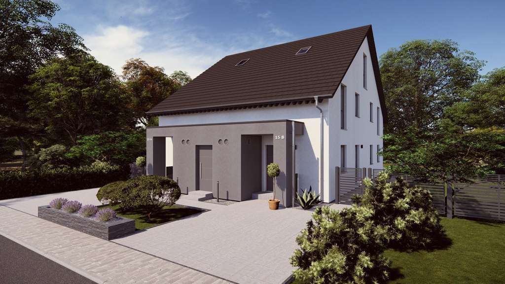 Immobilie in Horbach - MODERNES ZWEIFAMILIENHAUS MIT VIELSEITIGEM GRUNDRISS - Bild 1