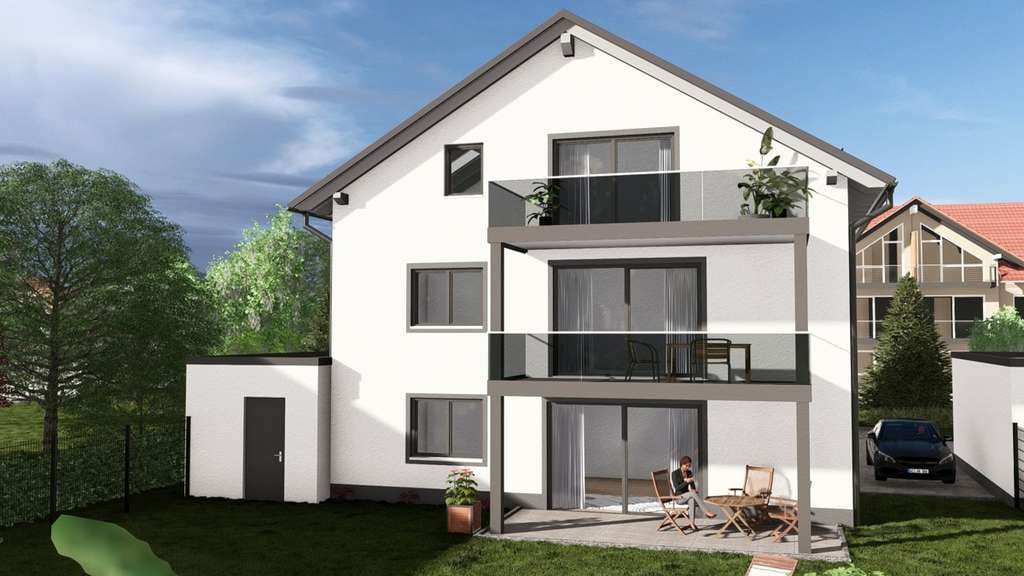Immobilie in Kaltental - Traumhafte Neubau DG-Wohnung mit Balkon und Garage in Blonhofen, nähe Kaufbeuren, Provisionsfrei - Bild 0