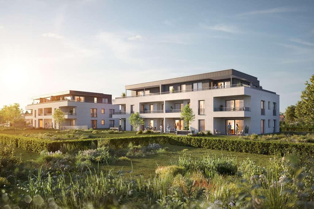 Immobilie in Westhausen - Whg 202 - 3 Zimmer Wohnung im Erdgeschoss | energieeffizient | förderungsfähig | wertbeständig - Bild 0