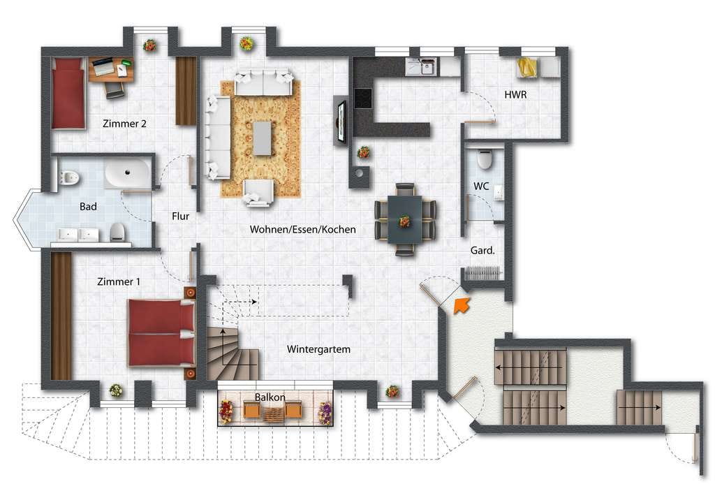 Immobilie in Talheim - Großzügige 6,5-Zimmer-Wohnung in Talheim mit toller Aussicht! - Bild 1