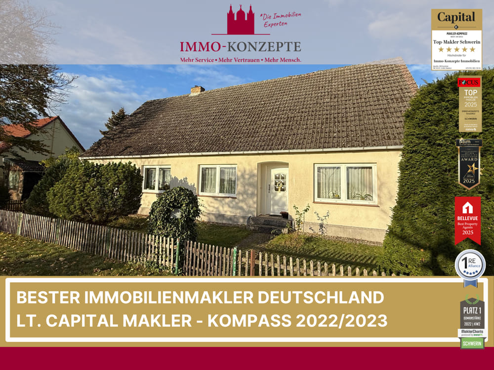 Immobilie in Banzkow - Viel Raum für Familie und Natur- Einfamilienhaus in Banzkow/Jamel - Bild 0
