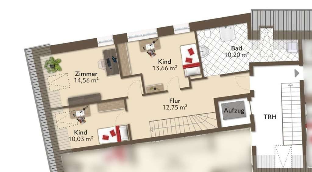 Immobilie in Lustadt - Das Haus im Haus - Große Wohnung auf 2 Etagen mit Aufzug, WE 2, OG/DG - Bild 1