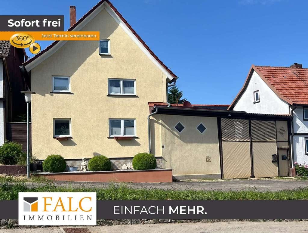 Immobilie in Haina - Landhaus mit Scheune und hübschem Garten - Bild 0