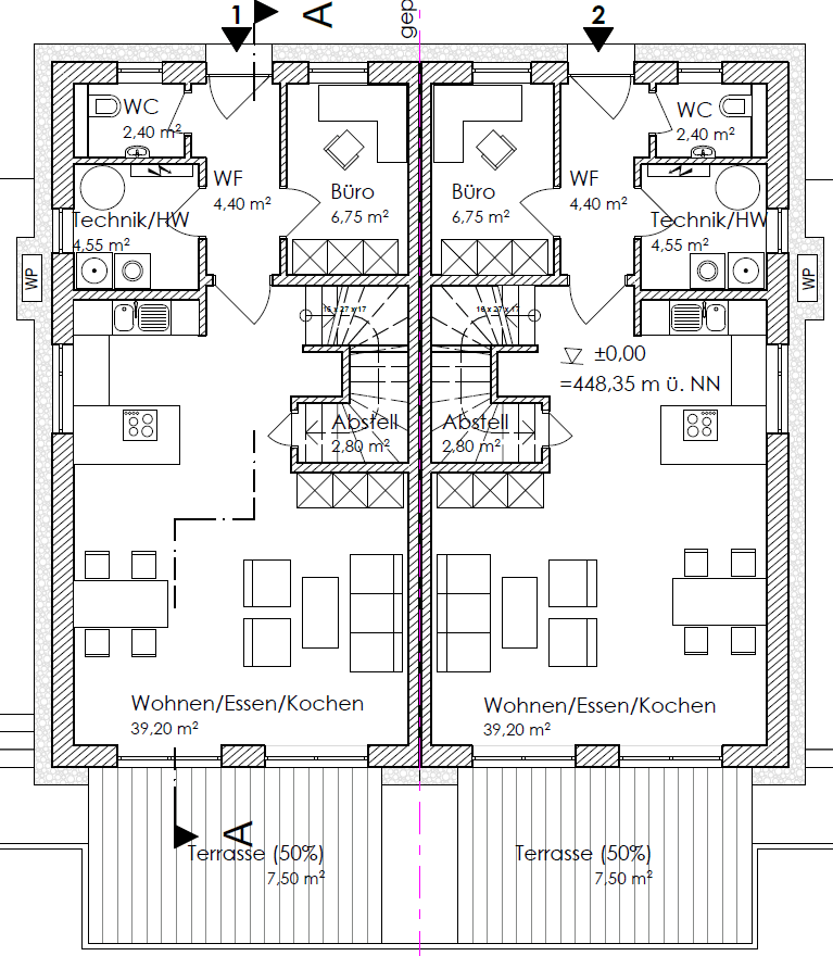 Immobilie in Wackersdorf - Kaufen statt mieten! Neubau DHH in Wackersdorf - Bild 2