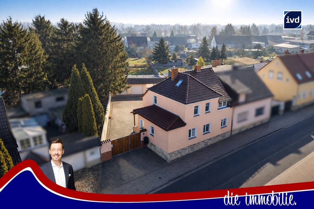 Immobilie in Kroppenstedt - ***Komfortabel wohnen in Kroppenstedt - modernisierte Doppelhaushälfte mit Doppelgarage und PV-Anlage*** - Bild 0