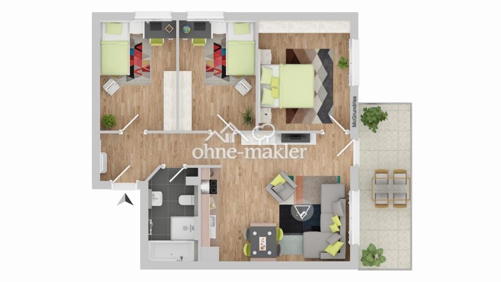 Immobilie in Rohrbach - Erdgeschosswohnung in Rohrbach - Bild 1