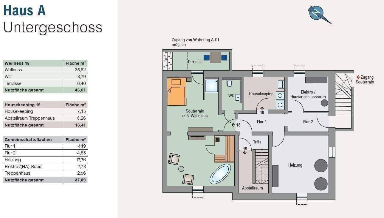 Immobilie in Pleinfeld - 2-Zimmer-Ferienwohnung samt eigenem Wellnessbereich in Ramsberg am Großen Brombachsee - Bild 5