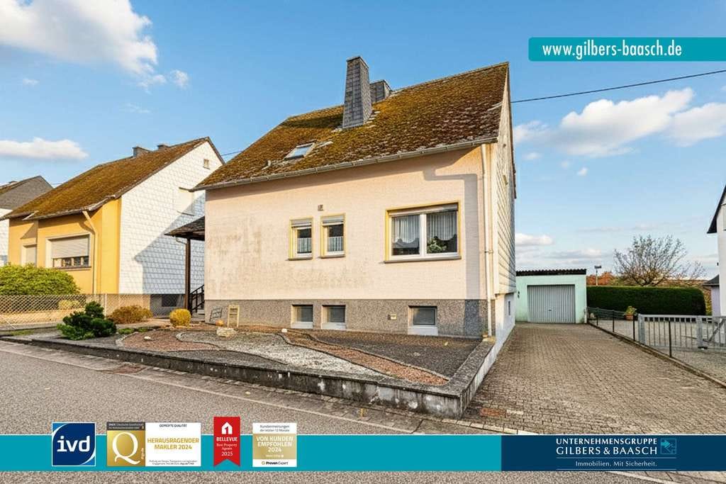 Immobilie in Osburg - Osburg: Gepflegtes Einfamilienhaus mit 4 Schlafzimmern und großzügigem Grundstück in Ortsrandlage! - Bild 0