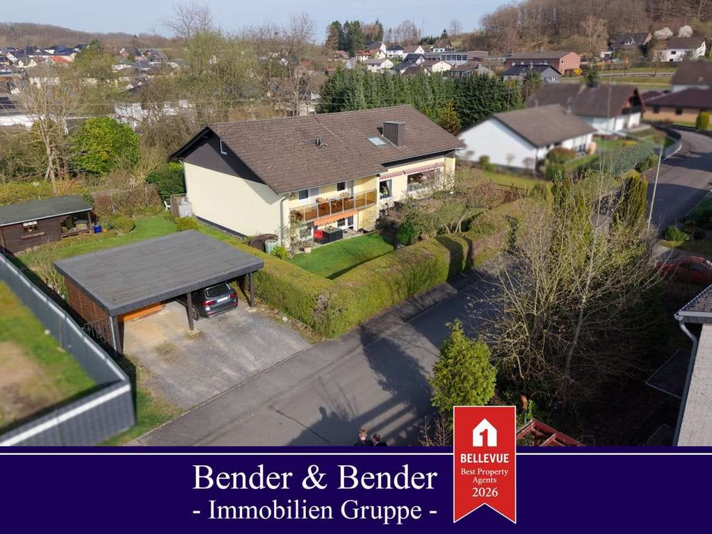 Immobilie in Hamm (Sieg) - Gepflegtes Split-Level-Haus mit Einliegerwohnung (vermietet) und tollem Garten - nahe Hamm/Sieg! - Bild 0