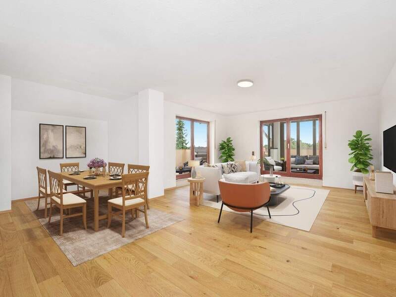 Immobilie in Königsbrunn - Freiraum nach oben: 4-Zimmer-Wohnung mit Dachterrasse & 3 private Dachräume für Platz zum Entfalten - Bild 0