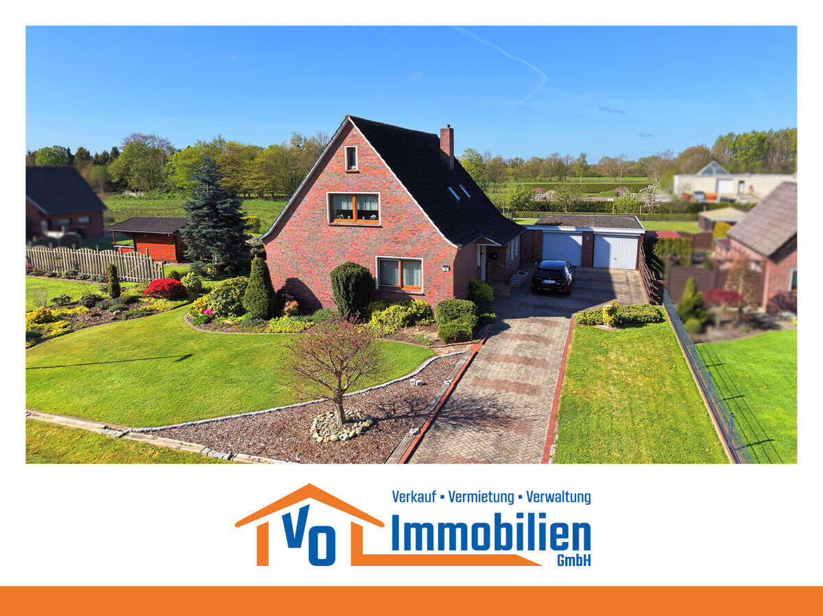 Immobilie in Großefehn - Gepflegtes Einfamilienhaus mit Doppelgarage und Wintergarten in Sackgassenlage von Spetzerfehn - Bild 0