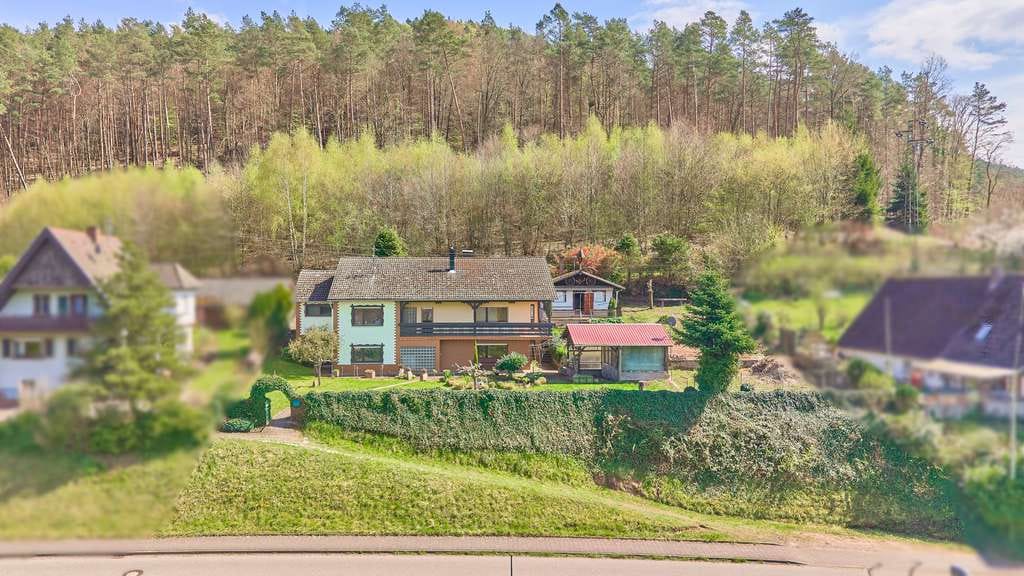 Immobilie in Erlenbach bei Dahn - Idyllisches Wohnen am Waldrand – großzügiges Einfamilienhaus mit Potenzial! - Bild 2