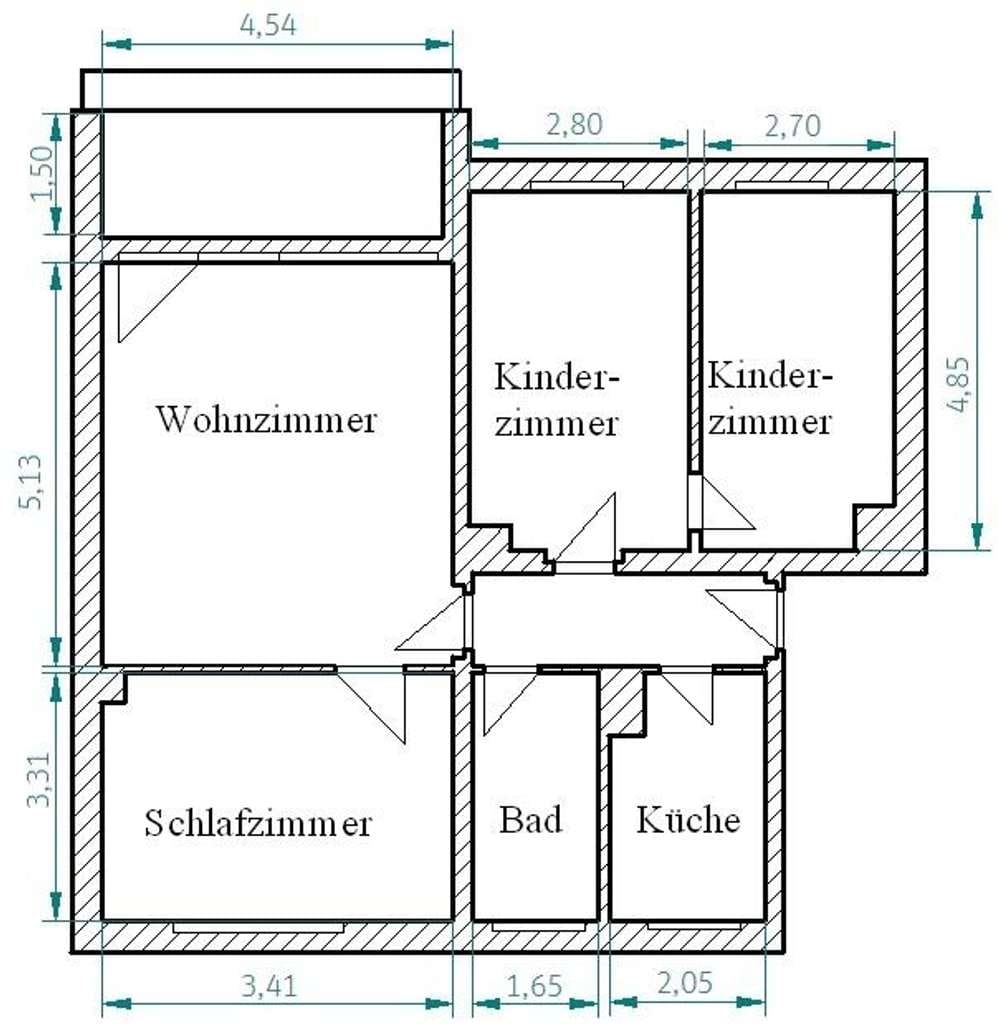 Immobilie in Kamenz - Kamjenc - Clever sein! 4-Raumwohnung zu verkaufen! - Bild 0