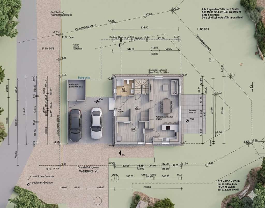 Immobilie in Walsdorf - Projektierte Stadtvilla Energieeffizienz A+ in Erlau – Inkl. Grundstück & Baugenehmigung! - Bild 4