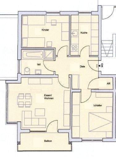 Immobilie in Winkelhaid - Bald frei: Gepflegte 3-Zimmer-ETW mit Balkon & Stellplätzen in Winkelhaid | provisionsfrei - Bild 2
