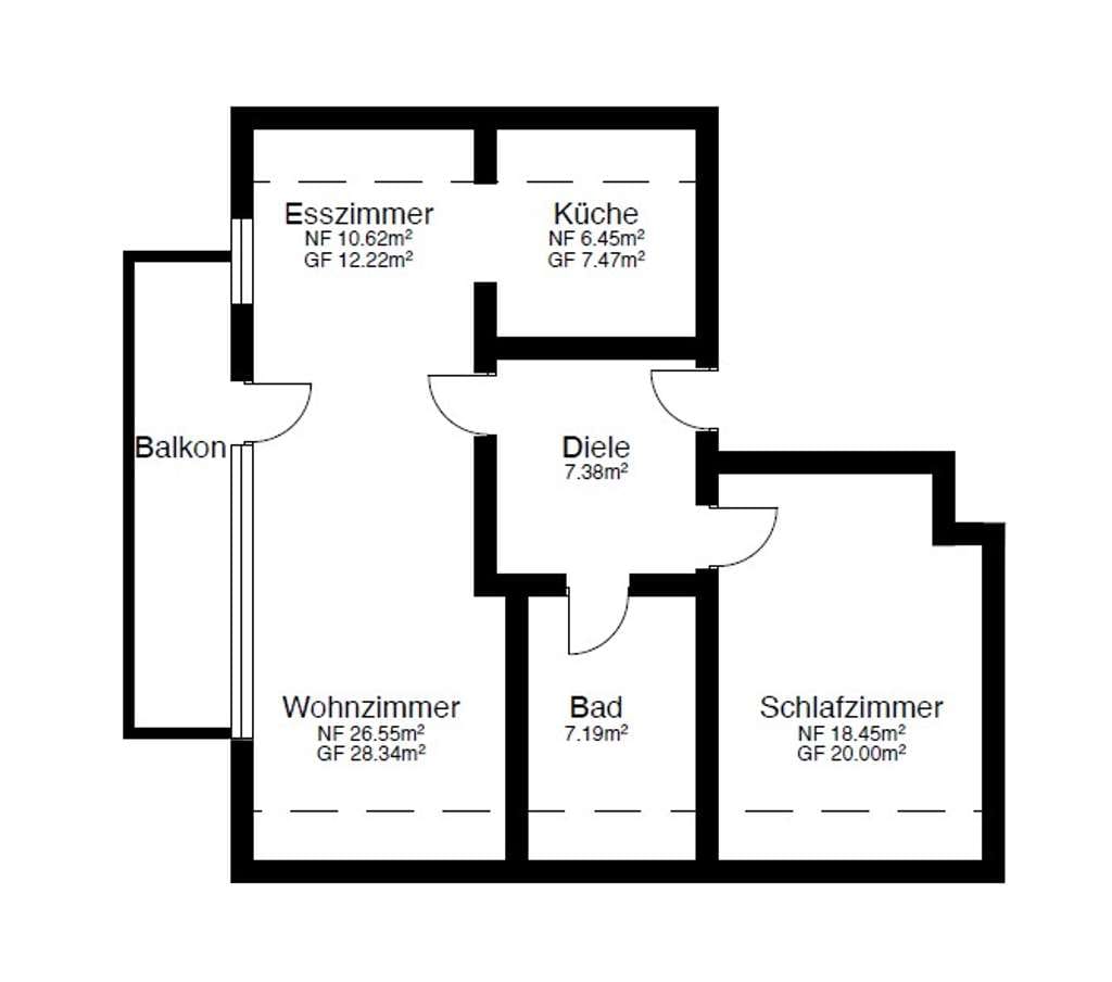 Immobilie in Bischofsgrün - *PROVISIONSFREI* ca. 77 m² große 2-Zi.-DG-ETW mit Balkon und Stellplatz - Bild 4