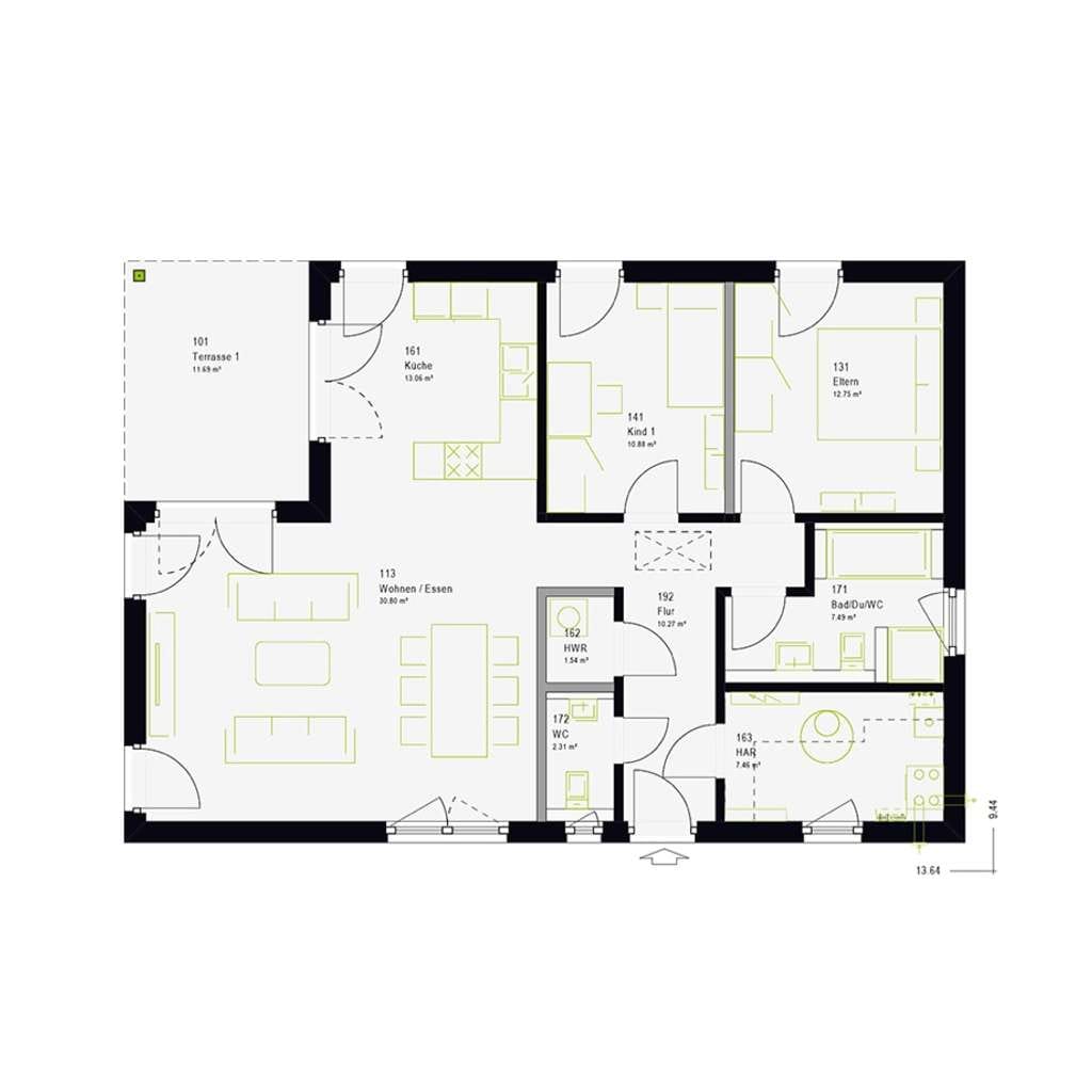 Immobilie in Beselich - Neubau: Wunderschöner Bungalow mit Top Ausstattung und frei planbar - Bild 3