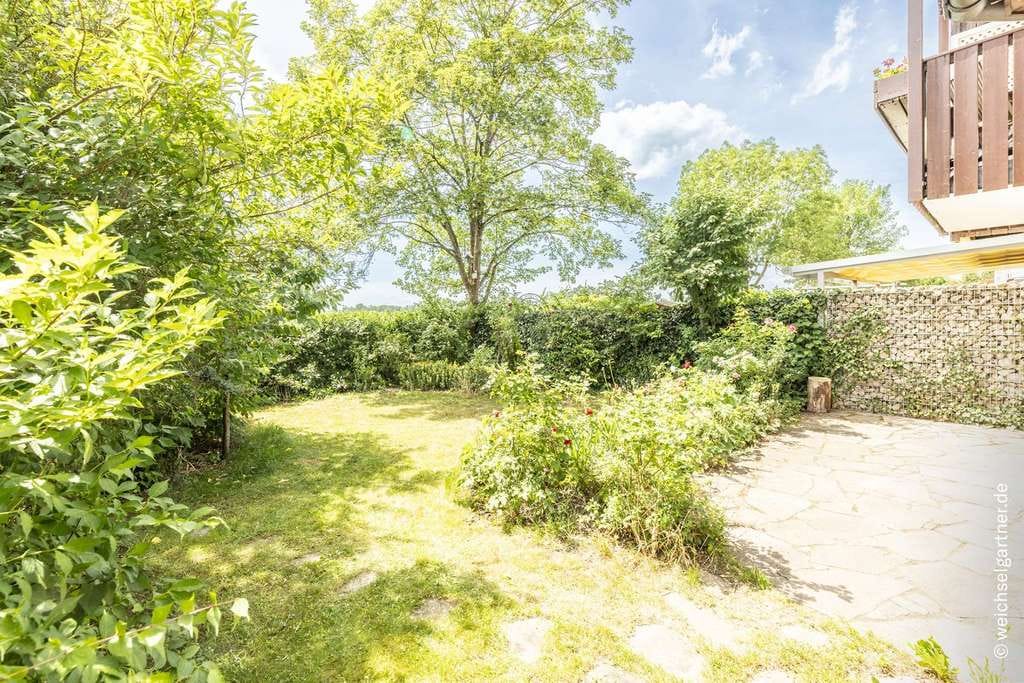 Immobilie in Aschheim - Idyllische Garten-Maisonette in ruhiger Feldrandlage – sonnige Südwest-Ausrichtung und 2 Stellplätze - Bild 3