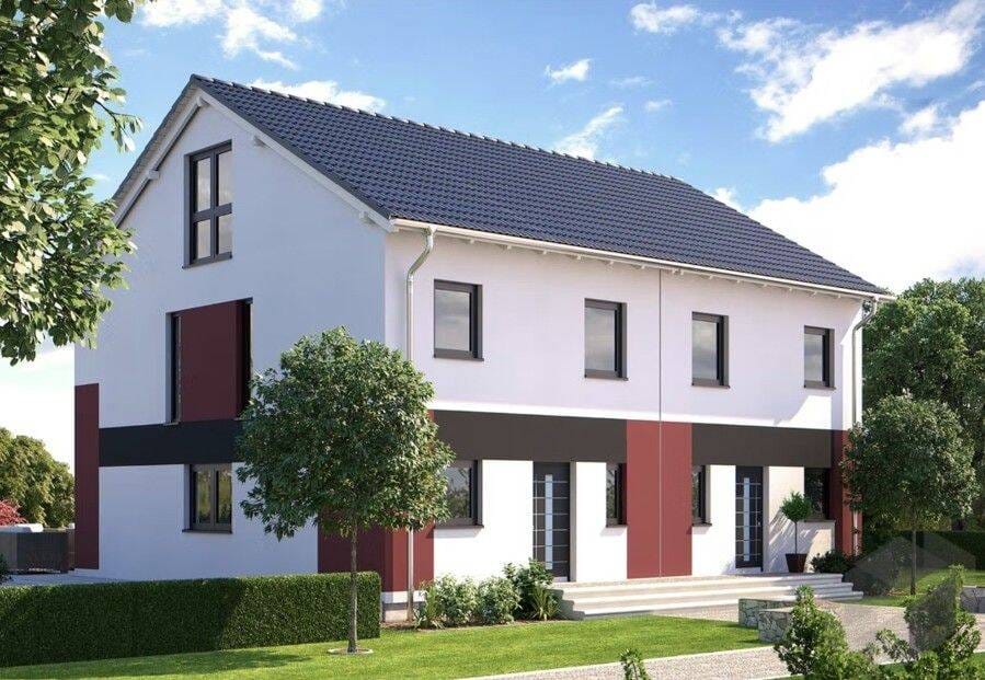 Immobilie in Neuhausen ob Eck - Neubauvorhaben Zwei Doppelhaushälften mit Garage/Carport auf sonnigem Grundstück in Neuhausen ob Eck - Bild 0