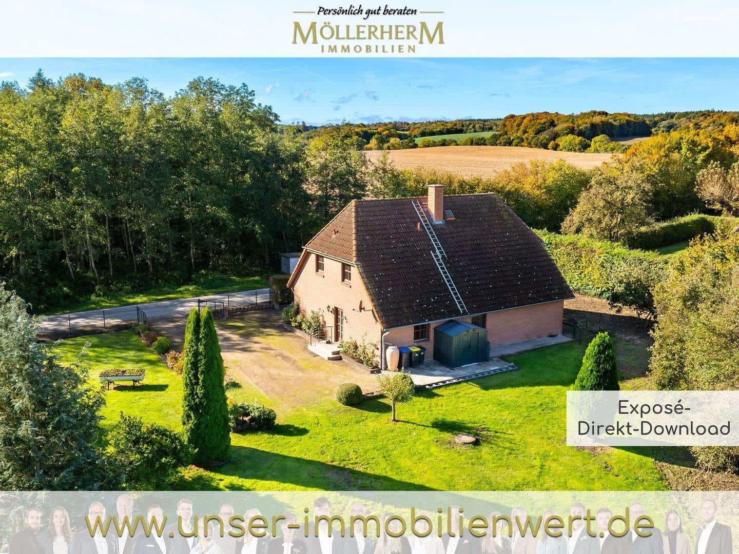 Immobilie in Stolpe - Raus auf´s Land! Einfamilienhaus mit Weitblick über Felder und Wiesen in Stolpe - Bild 0