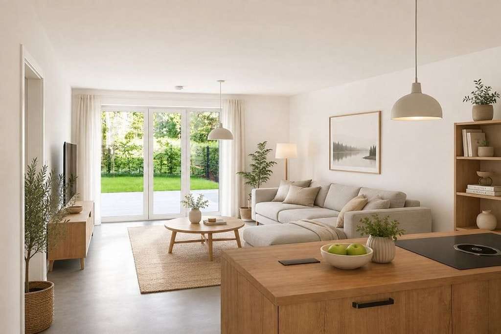 Immobilie in Lammershagen - Modern gebaut, ebenerdig und idyllisch gelegen: 4-Zimmer-Wohnung mit kleinem Sonnengarten! - Bild 2