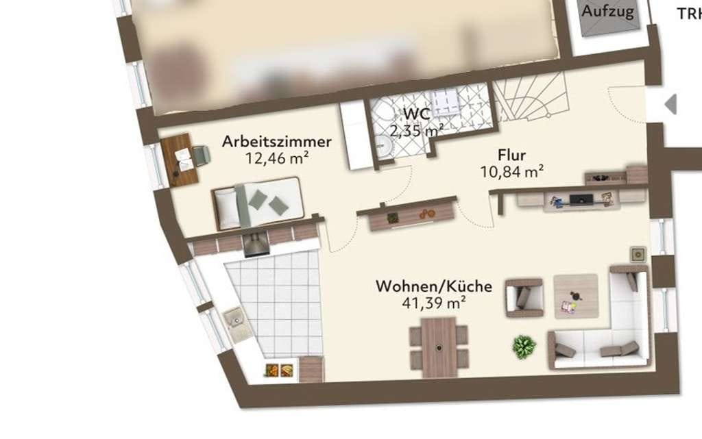 Immobilie in Lustadt - 127 m² auf 2 Etagen - Tolle Wohnung mit Aufzug  im kernsanierten Altbau, WE 3, OG/DG - Bild 0
