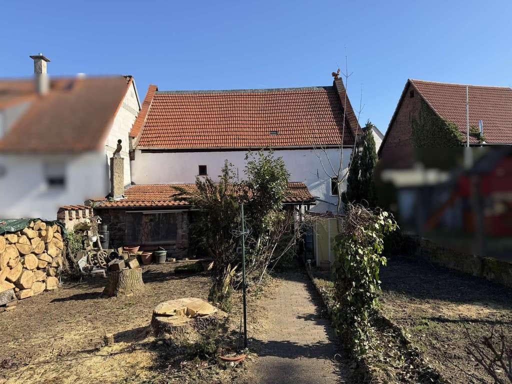 Immobilie in Roßdorf - Historisches Anwesen in Ortskernlage mit Fachwerkhaus, großer Scheune und schönem Westgarten - Bild 3