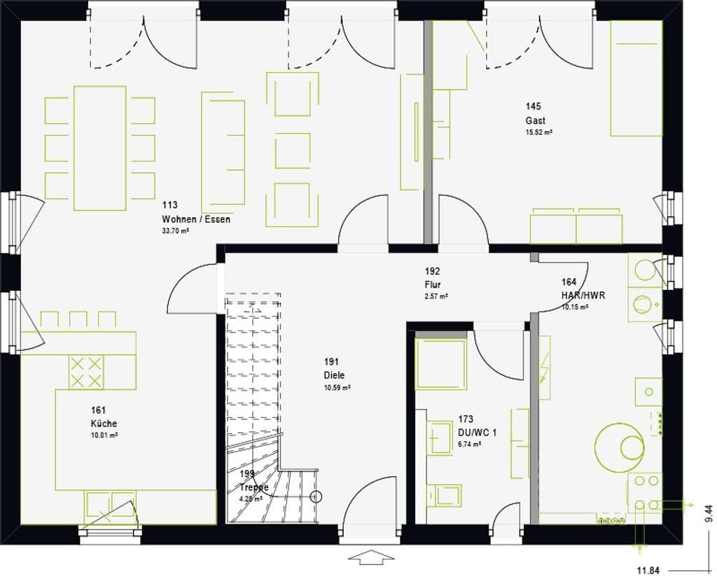 Immobilie in Biebelried - Toll aufgeteiltes Einfamilienhaus mit Kamin. Lassen Sie sich begeistern. - Bild 4