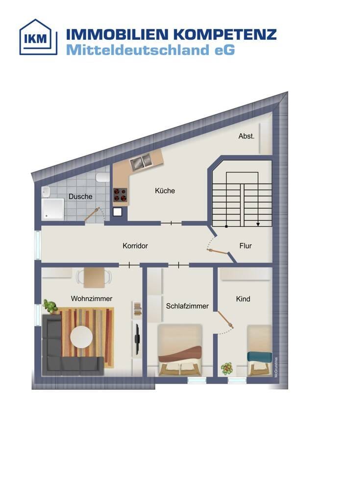 Immobilie in Dahlen - Top Renditeobjekt in der Dahlener Heide, Wohnhaus auf 3 Ebenen, kompl. saniert! Garage Stellplätze! - Bild 3
