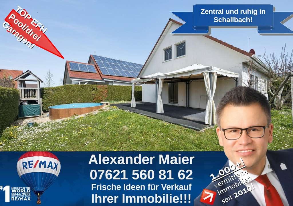 Immobilie in Schallbach - Ihre Chance in Schallbach!!! Grosses EFH mit drei Garagen und super Garten in Schallbach!! - Bild 0