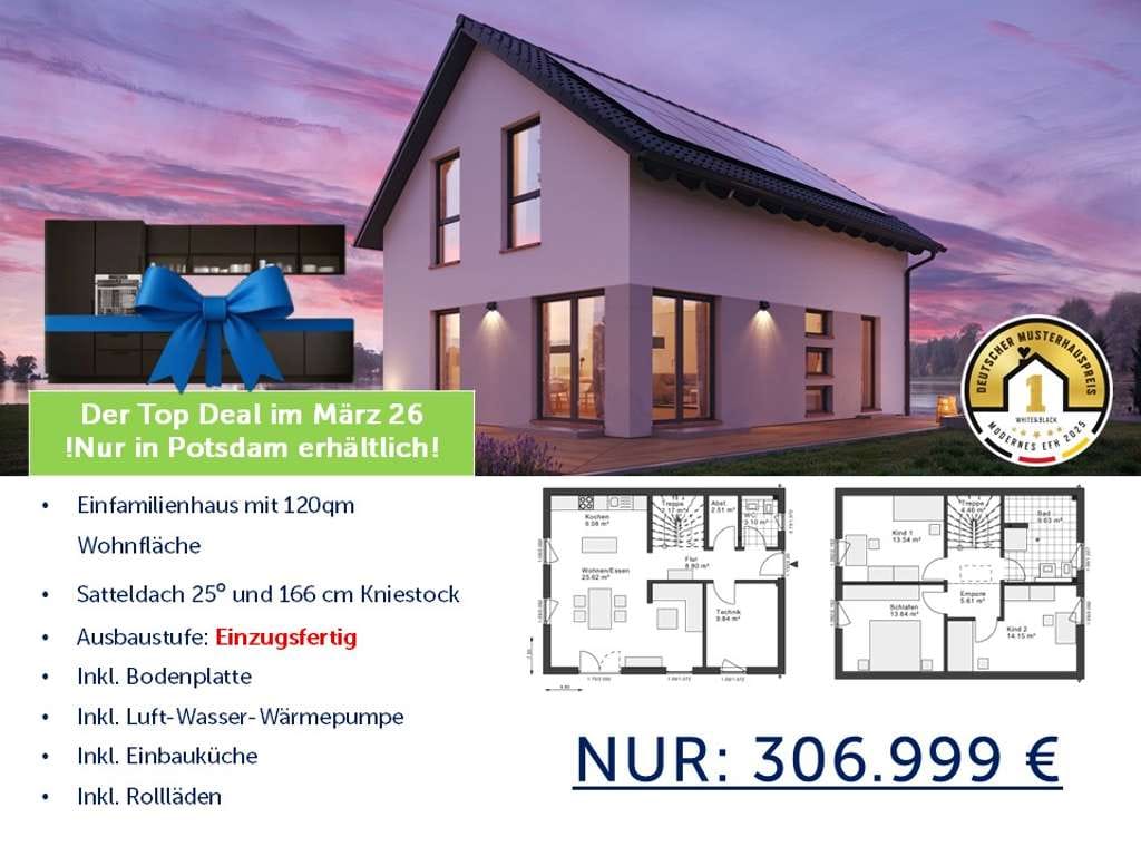 Immobilie in Niederfinow - 🔳 Dein Weg ins Eigenheim: Schlüsselfertiges Einfamilienhaus in Niederfinow - Bild 0