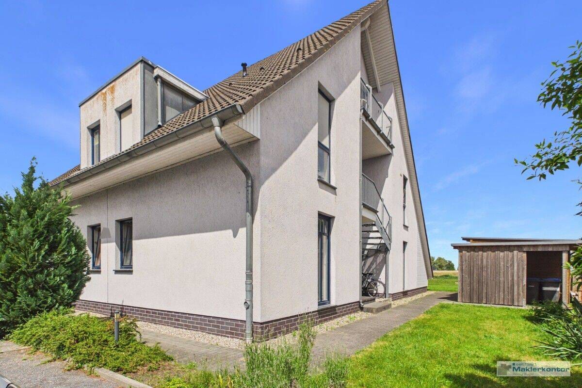 Immobilie in Mönkebude - Ruhige Erdgeschosswohnung mit Terrasse - Wohnen zwischen Stettiner Haff und Usedom - Bild 1