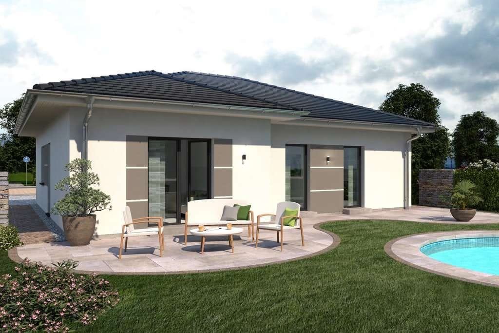Immobilie in Riedenheim - Individuell geplanter Bungalow in Riedenheim - Modernes Wohnen mit Sauna und KFW55 Energieeffizienz - Bild 0
