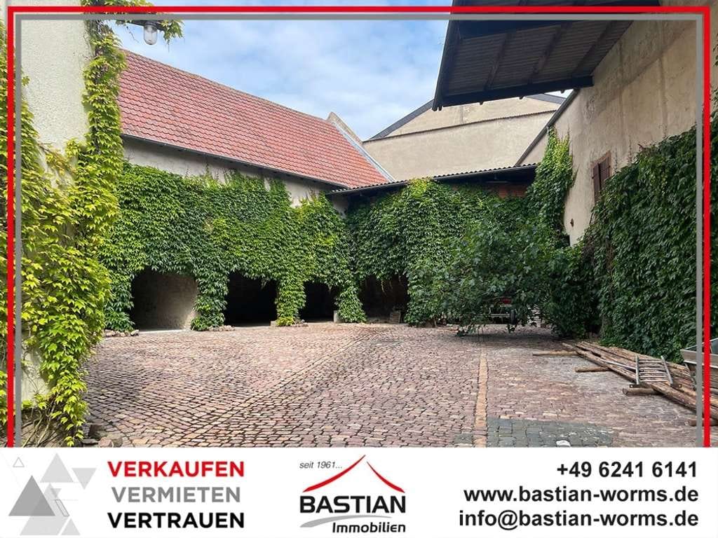 Immobilie in Mölsheim - Historie inklusive: Ehem. Winzerhof als 2FH - Nebengebäude - idyllischer Hof - Garten - Mölsheim! - Bild 0